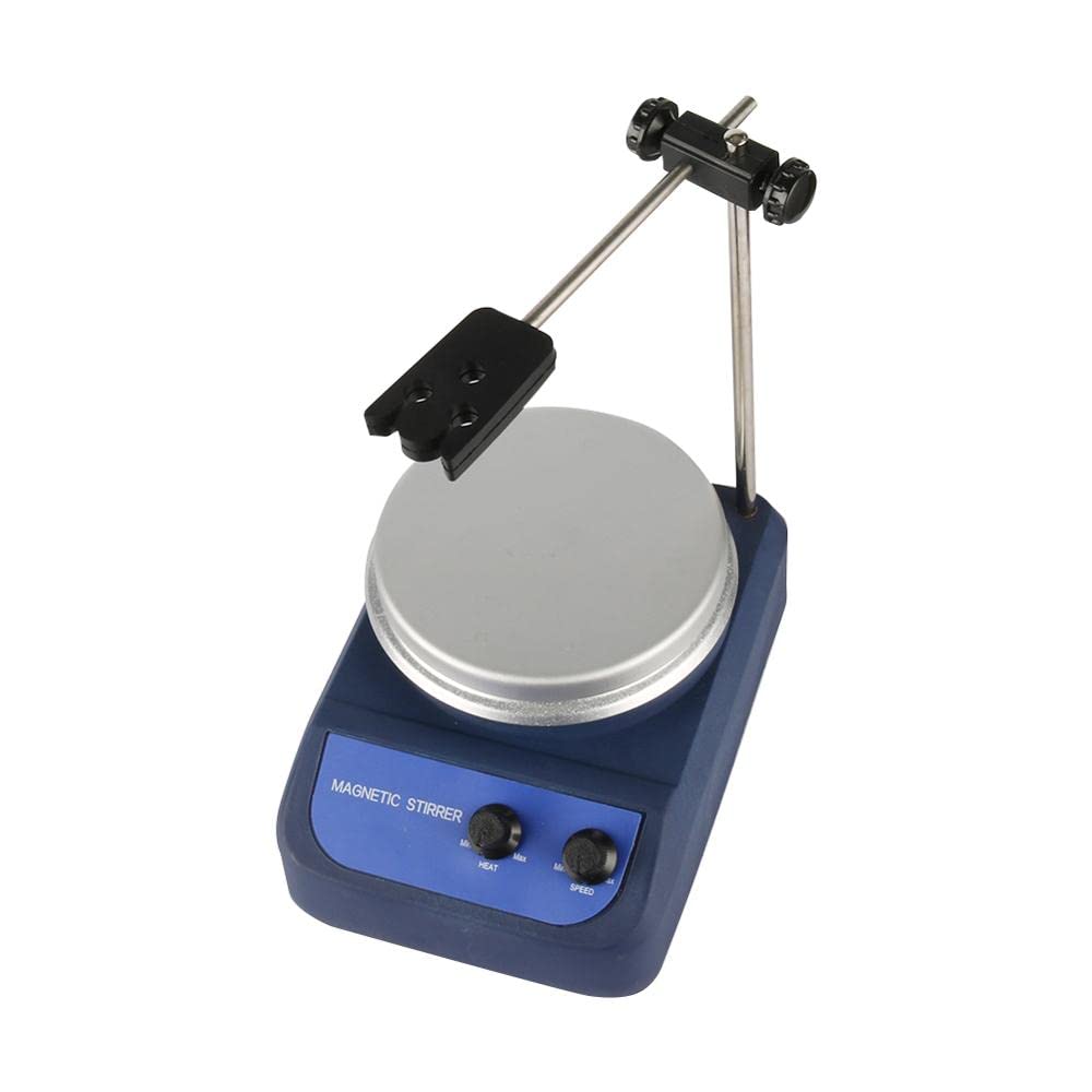 Agitador Magnético Laboratorio, Mezclador agitador de calentamiento magnético 200 W, equipo calefacción for experimentos bioquímica física, mezclador magnetismo laboratorio