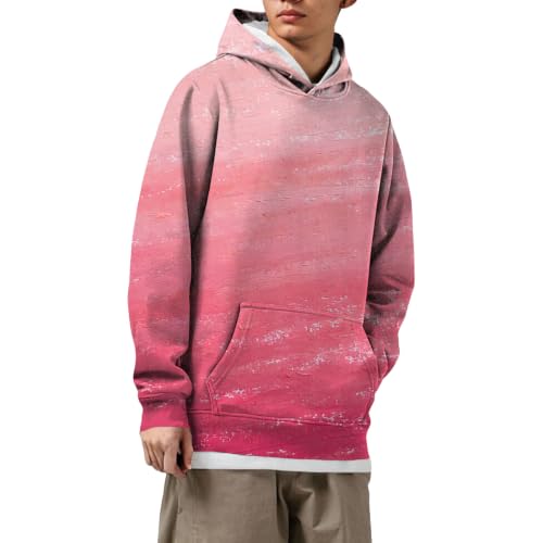Sudadera de protección solar para hombre con estampado rosa L