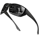 Arjien Polarisierte Sport Sonnenbrille Damen Herren, TR90 Ultraleichte Laufbrille, Wrap Around Fahrradbrille, UV400 Schutz Sportbrille für Radfahren Laufen Angeln Golf Autofahren Baseball Wandern