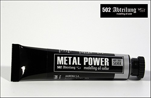 Mig Productions 502 Abteilung Oils Colors - Metal Power Silver #ABT-205 by Mig Productions