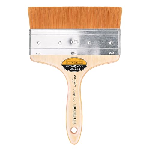 Image of da Vinci Watercolor Series 5080 CosmoTop Spin Paint Brush, Wash Synthetic with Red Handle, Size 150 (5080-150)