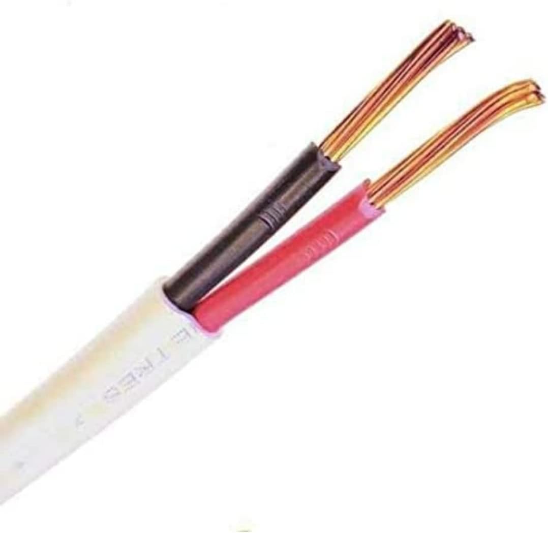 Glopro 10 Feet 2 Core 1mm PVC Insulated Copper Wire | Multi-Strand Flexible Cable | Red & Black Twin Core Electrical Wire for LED, DC, Inverter, Automotive & Home Wiring
