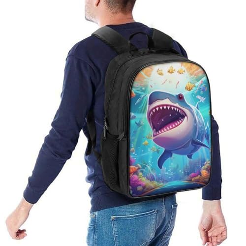Mochila infantil de tiburón 3D pequeña para guardería con correa de pecho para niñas 5