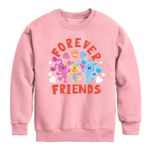 HYBRID APPAREL - Blue's Clues & You! - Magenta & Blue - Forever Friends - Toddler & Youth Crewneck Fleece Sweatshirt