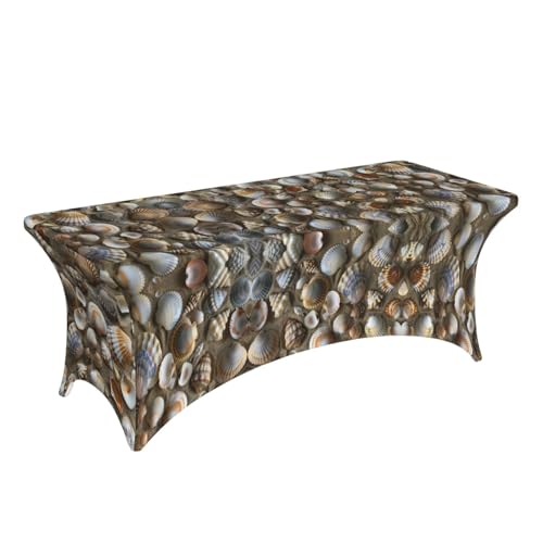 Nappe de table extensible élasthanne Seashells 1,8m qualité supérieure