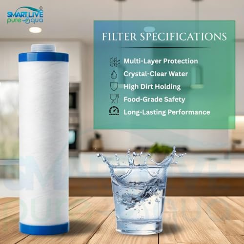 Image of Original Multilayer Pre Filter Candles for Livpure Water Purifiers | Removes Chlorine, Flouride, Heavy Metals and Water Softening | Pack of 2
