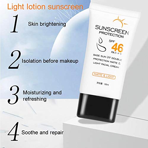 50ml SPF46 Outdoor Body con aislamiento UV, Defence Loción corporal de protección solar resistente al agua con suero… - Imagen 3