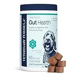 Veterinary Formula Gut Health Supplement for Dogs – Vet-Formulated Probiotic Chews with Digestive Enzymes & Fiber – Smart Vitality Supports Digestive Health, Gut Balance & Stool Quality, 60 Soft Chews