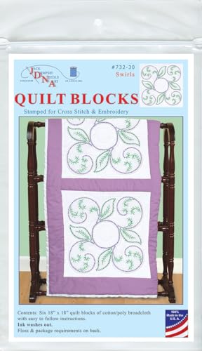 Image of Swirls 18 inch Quilt Blocks