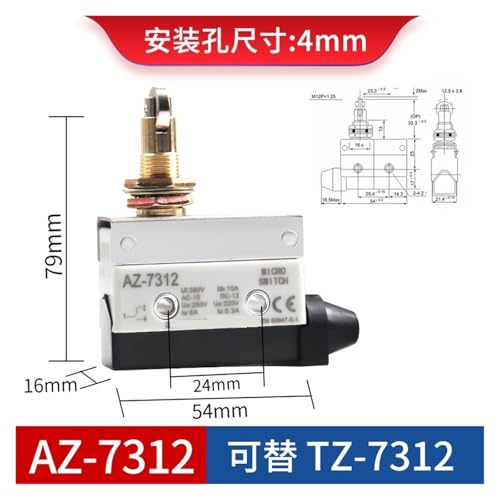 Micro-interrupteur limiteur AZ-7312 résistant pour éviter les pannes - 2
