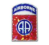 Elektroplate Officially Licensed US Army 82nd Airborne Reflective Domed Decal (3.25' x 2.25') Premium 3D All Weather Vinyl Sticker for Car, Water Bottle, Laptop, Phone & More | Made in The USA