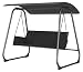 Produktbild PKline Hängesofa Lece Gartenlounge Hollywoodschaukel Gartenschaukel schwarz grau Garten