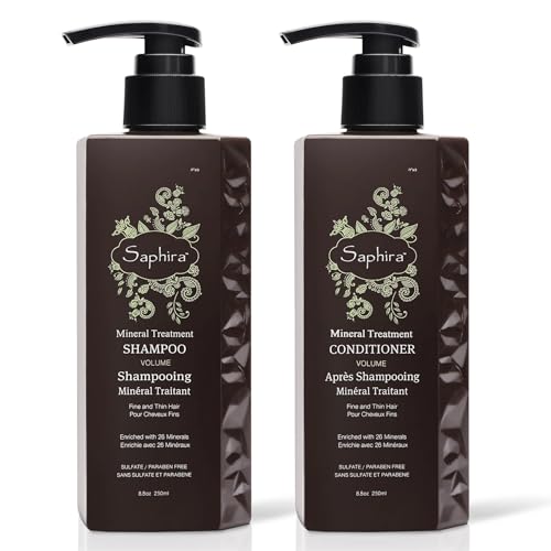 Saphira MTS2MTC2 Mineral Treatment Shampoo And Conditioner For Fine, Thin And Color-Treated Hair cover
