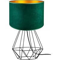 FKL DESIGN Tischlampe TAD30-N1 Türkis - Designer Nachttischlampe Für Schlafzimmer & Wohnzimmer