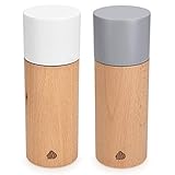 Diseño escandinavo: Con un diseño de líneas sencillas y moderno. Este conjunto de pimentero y salero de madera quedará genial en la cocina o en la mesa, dando un toque nórdico a la decoración de tu casa.