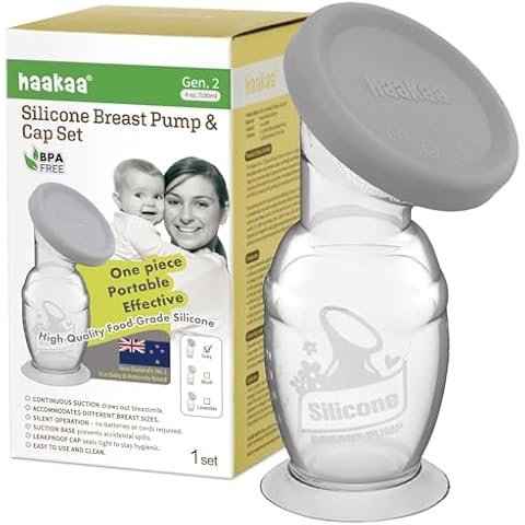 Haakaa Manual Breast Pump with Suction Base Cover