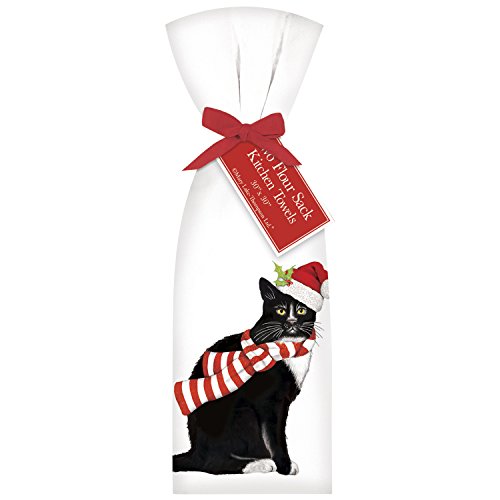 Mary Lake-Thompson Ltd. Holiday Black Cat Towel Set