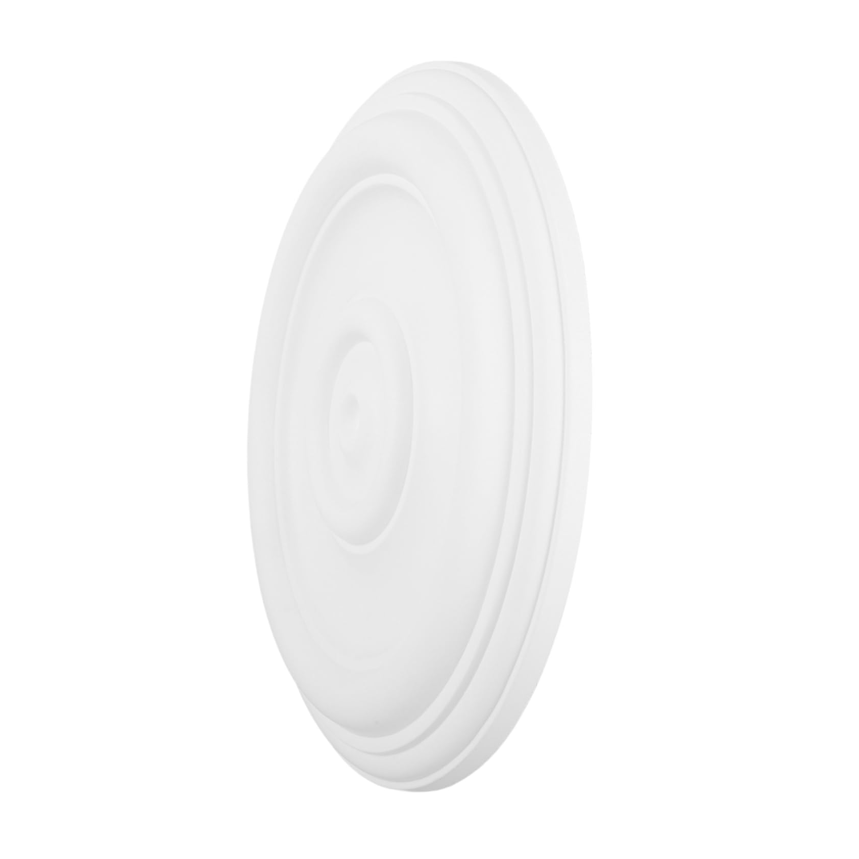 Médaillon de plafond rond en PU blanc UKCOCO pour décoration moderne et élégante de luminaire