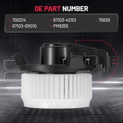 Image of BDFHYK AC Heater Blower Motor Fan 700214 Compatible with Toyota RAV4 2006-2018, Compatible with Scion iM 2016, HVAC Blower Motor Assembly for 87103-42101, 75839, 87103-0R010, PM9355