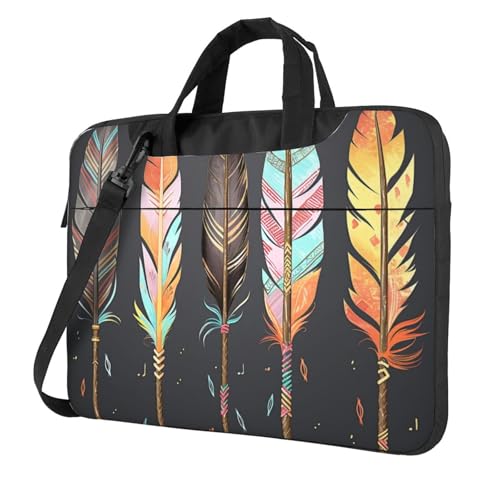 Sac ordinateur portable antichoc à bandoulière amovible motif flèches