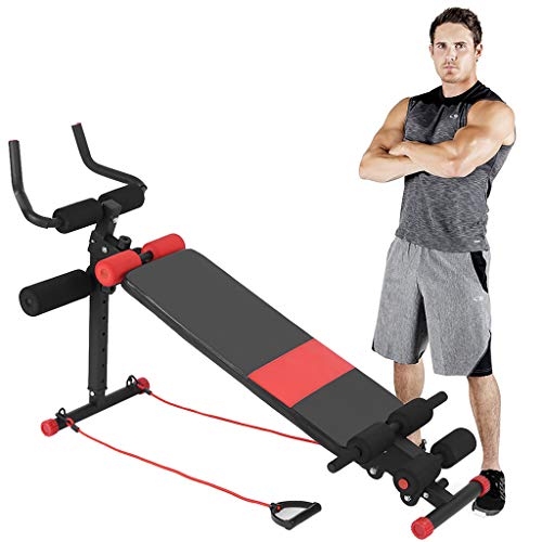 Adjustable Sit-Up Bench, Supine Board With Handrail For Abdominal Training, Abdominal Exercise Machine Workout Bench Roman Chair, Home Gym Workout Equipment For Building Abs And Core Muscles #TOP10