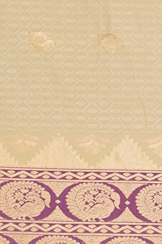 Image of Pothys Women's Sandal Butter Silk Saree With Blouse Piece (A2860 Sandal)