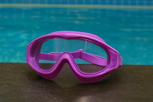 Image of VRT Kids /Men /Women Swimming Goggles Diving Goggles Anti Fog Silicone Waterproof Swimming Goggles (Purple)