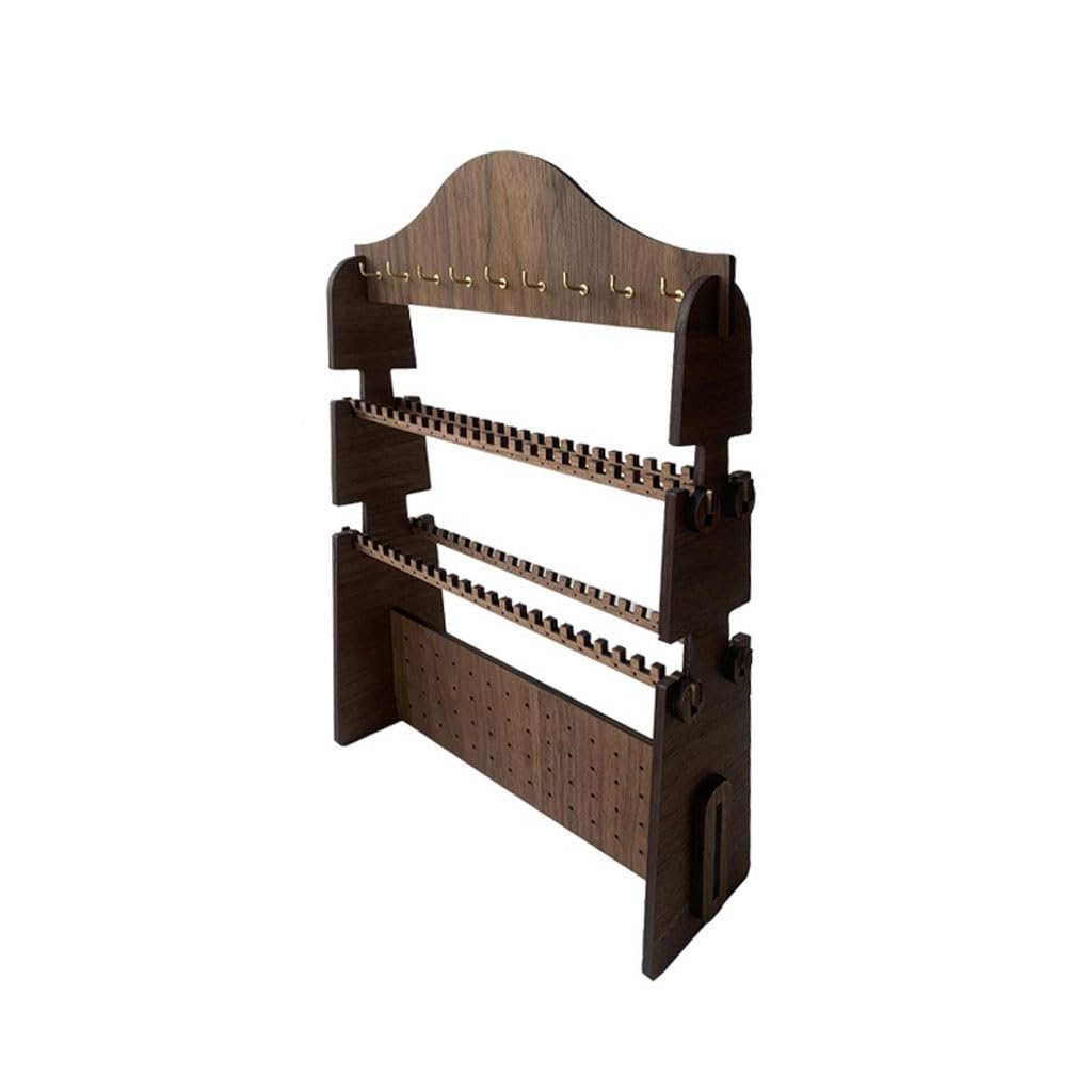 Tyuhduyur Jewelry Storage Jewelry Display Rack Multi-Layer Earring Storage Rack Retro Ring Earring Necklace Jewelry Jewelry Display Rack Jewelry Display Stand