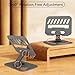 TAPMEI Larger Metal Tablet Stand, Adjustable 360° Rotation Tablet Holder Compatible with 4-16" Tablet Such as iPad Pro, iPad Air Mini, Tab S10 Ultra (Grey)