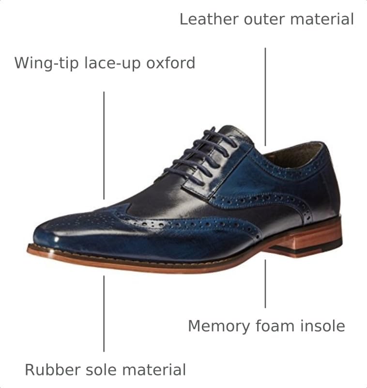 Image of STACY ADAMS Men's Tinsley Wingtip Oxford