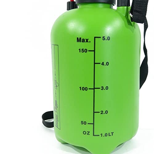 5L Vito Lance Spray Bottle 60cm Handle Hose 1.20m Manual Pressure Spray for Plants and Gardens
