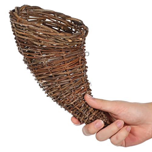 Panier en rotin corne d'abondance multifonction pour optimiser l'espace