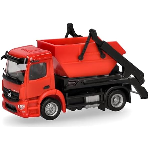 Herpa zestaw do budowy, Mercedes-Benz Actros S wywrotka AK12, czerwony, skala 1/87, model, zestaw do montażu, figurka plastikowa