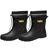 [WhaRainle] 【2025年NEWスタイル】レインシューズ レディース メンズ 短靴 防水 雨靴 滑り止め 履きやすい お手入れ簡単 男女兼用 晴雨兼用 梅雨対策 雪 泥 台風大雨避 釣り 洗車 園芸 農業 通勤 通学 自転車 バイク 登山 アウトドア作業用 防水靴 レインシューズ【ブラック/26.5CM】