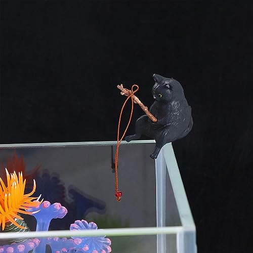 Estatua de Gato Pescador Miniatura Kit 5 Piezas miniatura 7