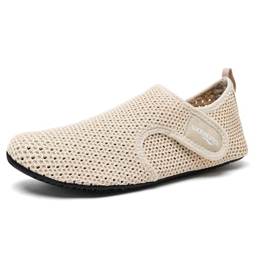 Image of WateLves Water Shoes for Women Men Swim Beach Aqua Socks Quick Dry Barefoot House Slippers Travel Shoes with Adjustable Magic Tape for Pool Diving Boating Yoga Surf