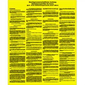 Preisvergleich Produktbild Schild Betriebsvorschriften für Krane 52 x 42cm PVC