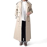 Scye サイ コットンシルク オーバーサイズ ノーカラー トレンチコート 1220-71024 (レディース)【38-Beige(42)】