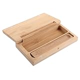 FUNOMOCYA Caja Quemador de Incienso de Bambú Portátil Soporte para Varillas con Tapa Decoración para Meditación y Aromaterapia el Hogar Madera