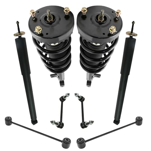 Image of TRQ Front and Rear Suspension Kit Complete Strut & Coil Spring Assembly Shock Absorber Sway Bar Stabilizer Link Compatible with 2011-2019 Chrysler 300