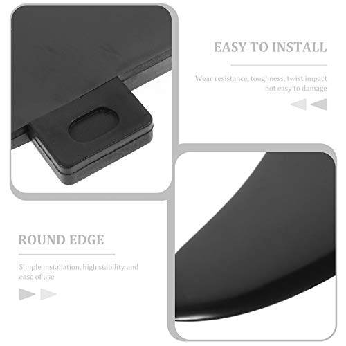 BESPORTBLE 3Pcs Surf & SUP Fin Fin Centro para Paddleboard Prancha Longboard Fin Único Acessório de