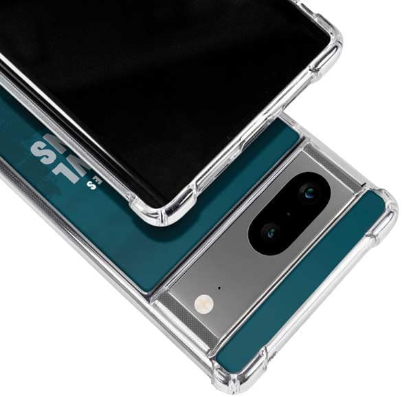Skinit Clear Phone Case Compatible with Google Pixel 8 - Officially Licensed NFL Philadelphia Eagles Super Bowl LIX Champions Design