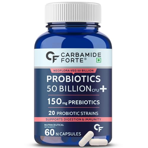 30% OFF on Carbamide Forte Probiotics Supplement 50 Billion CFU Gut Health Supplements with Probiotic | Gut Cleanse with Prebiotics and Probiotics | L Reuteri Probiotics Supplement for Gut Health – 60 Capsules 30% OFF on Carbamide Forte Probiotics Supplement 50 Billion CFU Gut Health Supplements with Probiotic | Gut Cleanse with Prebiotics and Probiotics | L Reuteri Probiotics Supplement for Gut Health – 60 Capsules