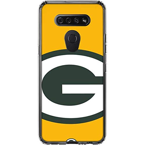 Skinit Clear Phone Case Compatible with LG K51/Q51 - Officially Licensed NFL Green Bay Packers Large Logo Design