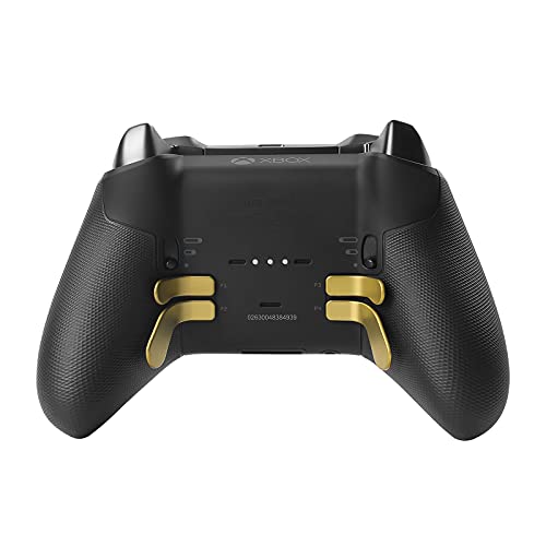 Tomsin 13 In 1 Xbox Elite Series 2 Controller Accessories Replacement Pack,6 Metal Thumbsticks,2 D-Pads,4 Paddles And 1 Adjuster For Xbox Elite Controller Series 2 Core Accessory Parts(Chrome Gold) #TOP2