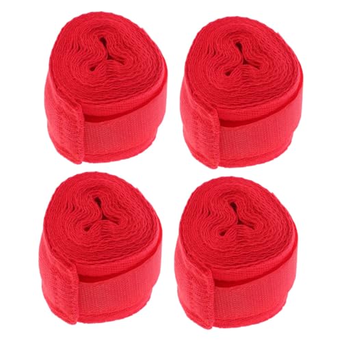 OSOLADY 4rolls Boxing Hand Wraps Sweat Absorbing Protective Straps for Wrist Support Elastic and Hand Protector Wraps for Boxing Kickboxing Thai Training Comfortable Easy to Carry
