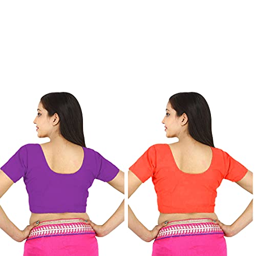 Image of Namita Women's Rubia Cotton Solid Half Sleeve Blouse