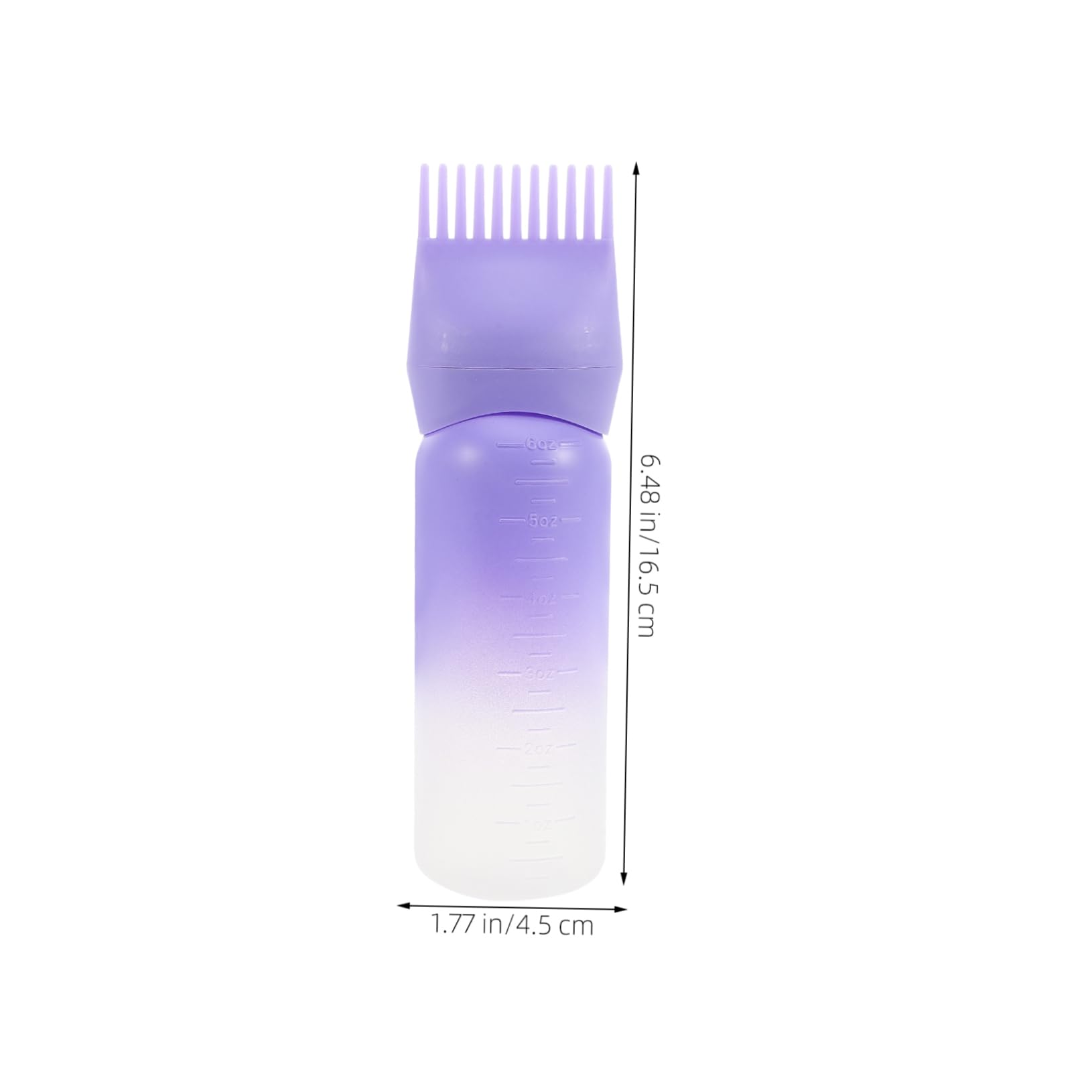 IWOWHERO Hair Coloring Tool Root Comb Applicator Bottle with Graduated Scale for Easy Application