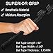VEASAERS Bat Grip Tape Baseball Softball 2/4 Pack 40 inch 1.75mm Precut and Full Adhesive Back Pro Feel Soft Comfortable Tapes for Old Bats Handles (2 Pcs-Black Dot)