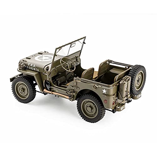 Fms Rochobby Rc Car 112 1941 Mb Scaler Willys Jeep Remote Control Crawler Military Truck 4X4 Offroad Vehicle With Transmitter Battery And Charger, Small, Rc12001Rtr Hunter Green #TOP5